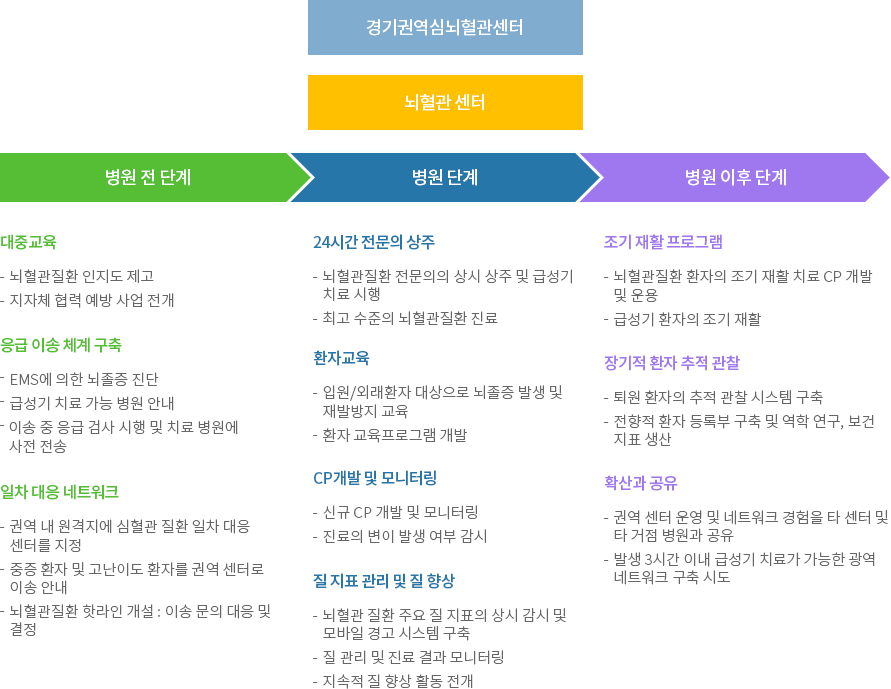 뇌혈관센터 추진사업